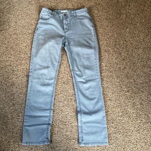 Jones New York Straight Legged Grey Jeans size 10